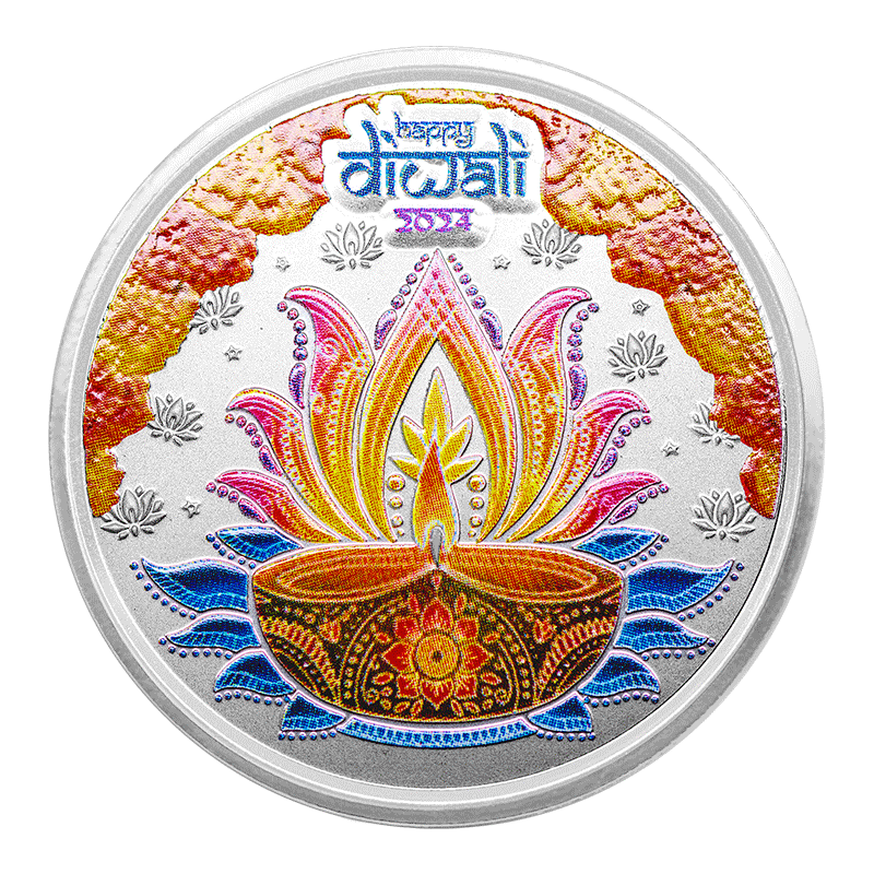 Image for 1 oz TD Diwali Silver Round (2024) from TD Precious Metals